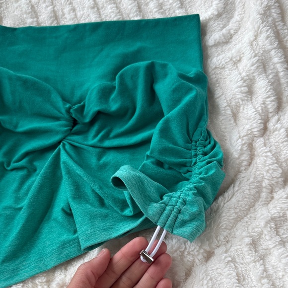 Bombshell Sportswear Turquoise Shorts - Picture 6 of 6